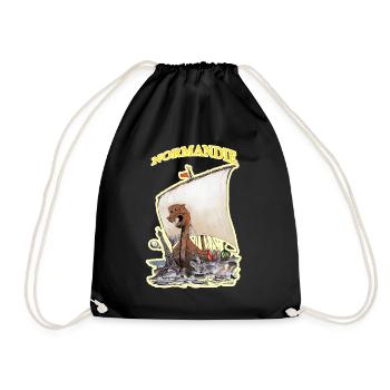 NORMANDIE 1110 ANS CMXI - MMXXI - Sac de sport léger - noir - Devant