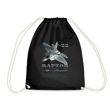 F22 2 - 2102 - Sac de sport léger - noir - Devant