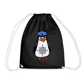 Rose des vents capitaine Pinguin Maritim - Sac de sport léger - noir - Devant