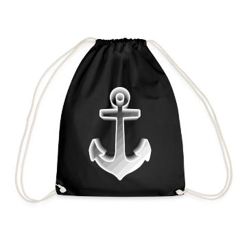 ANCHOR SAILOR SAILOR SKIPPER SAILOR SAILOR MARITIME - Drawstring Bag - black - Front