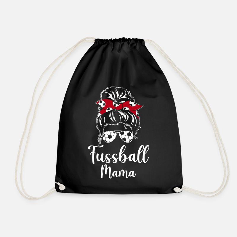 Fussball Mama - Turnbeutel - Schwarz