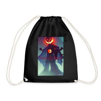 Halloween Pumpkin Monster - Trick or Treat - Drawstring Bag - black - Front