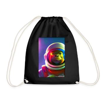 Singe Animal Astronaute Espace Univers 6 - Sac de sport léger - noir - Devant