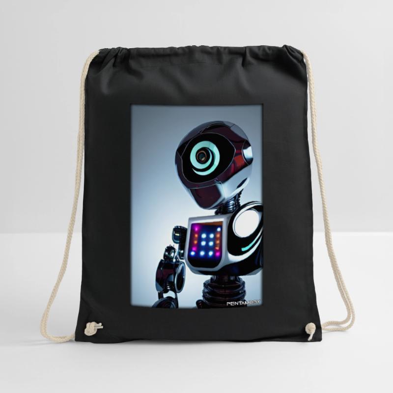 Robot Future Technology Science Android Drawstring Bag