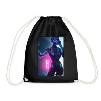 Robot Future Science Machine de science-fiction - Sac de sport léger - noir - Devant