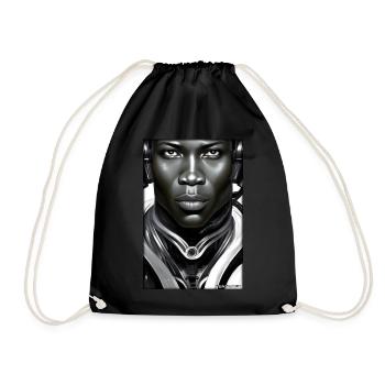Cyborg Man Future Sci-Fi Machine Technology - Sac de sport léger - noir - Devant