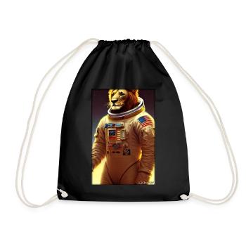 Leo Big Cat Astronaut Future Sci-Fi Technology - Sac de sport léger - noir - Devant