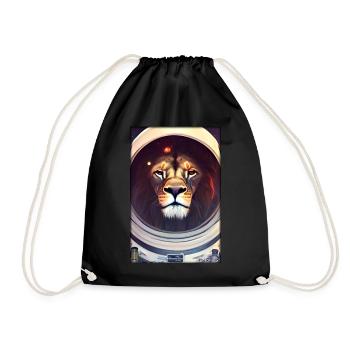 Leo Big Cat Astronaut Future Sci-Fi Technology - Sac de sport léger - noir - Devant