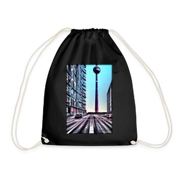 Berlin Berlin TV Tower City Landmark - Drawstring Bag - black - Front
