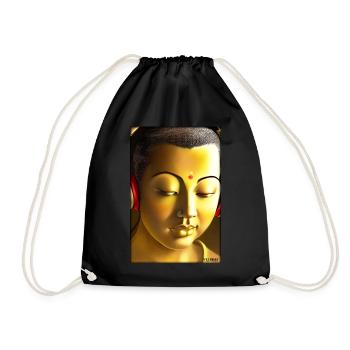 Bouddha Wisdom Professeur DJ Casque Musique Party - Sac de sport léger - noir - Devant