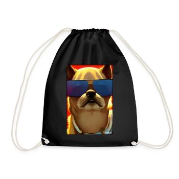 Chien Chiens Lunettes de soleil Animaux sauvages Animaux animaux - Sac de sport léger - noir - Devant