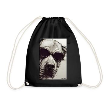 Chien Chiens Lunettes de soleil Animaux sauvages Animaux animaux - Sac de sport léger - noir - Devant