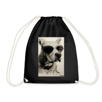 Chien Chiens Lunettes de soleil Animaux sauvages Animaux animaux - Sac de sport léger - noir - Devant