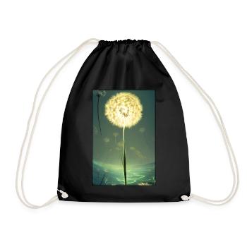 Dandelion Dandelion Asteraceae Flower Spring - Drawstring Bag - black - Front