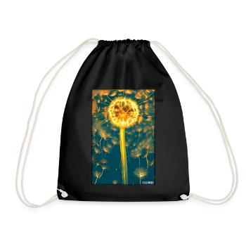 Dandelion Dandelion Asteraceae Flower Spring - Drawstring Bag - black - Front