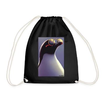 Pingouin Lunettes de soleil Faune Oiseau de mer - Sac de sport léger - noir - Devant