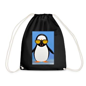 Pingouin Lunettes de soleil Faune Oiseau de mer - Sac de sport léger - noir - Devant