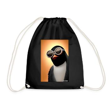 Pingouin Lunettes de soleil Faune Oiseau de mer - Sac de sport léger - noir - Devant