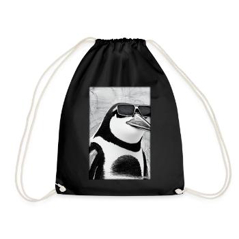 Pingouin Lunettes de soleil Faune Oiseau de mer - Sac de sport léger - noir - Devant