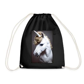 Licorne Arc-en-ciel Magie Conte de fées Animal mythique - Sac de sport léger - noir - Devant