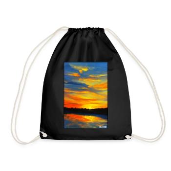 Sunset Sunset Sun Sky Nature Summer - Drawstring Bag - black - Front