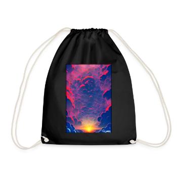 Sunset Sunset Sun Sky Nature Summer - Drawstring Bag - black - Front