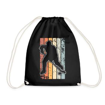 Eishockey - Drawstring Bag - black - Front