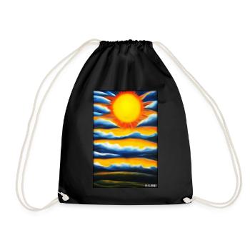 Soleil Eté Nature Vacances Soleil Soleil - Sac de sport léger - noir - Devant