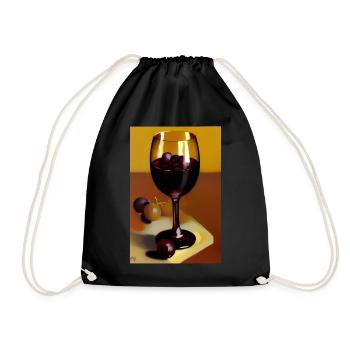 Buveurs de vin - Sac de sport léger - noir - Devant