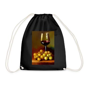 Buveurs de vin - Sac de sport léger - noir - Devant
