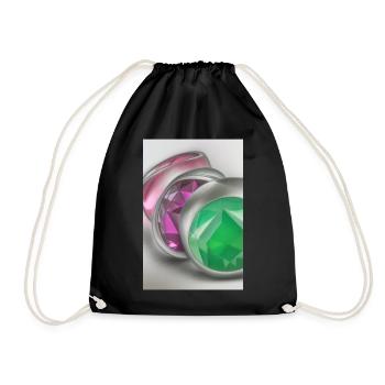 Pierres précieuses - Sac de sport léger - noir - Devant