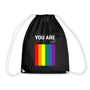 LGBTQ Vous êtes un design parfait - Sac de sport léger - noir - Devant