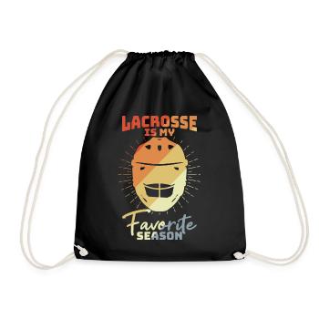 Lacrosse Motivation - Turnbeutel - Schwarz - Vorne