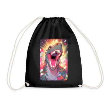skate worm design 033 - Turnbeutel - Schwarz - Vorne
