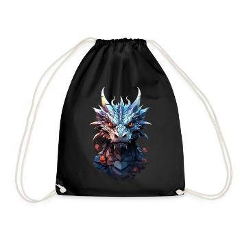 Gloomy Dragon - Shadowshine - Drawstring Bag - black - Front