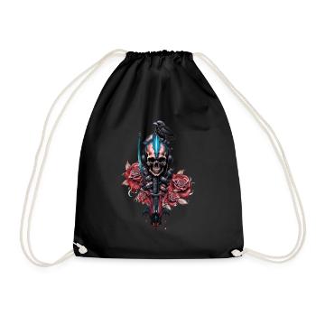 The Dark and Mysterious World of the Gothic Skull - Drawstring Bag - black - Front