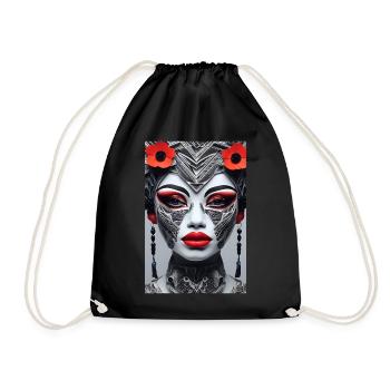 Asiatische Schönheit#9 - Turnbeutel - Schwarz - Vorne