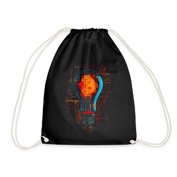 BTC Bulblight - Drawstring Bag - black - Front