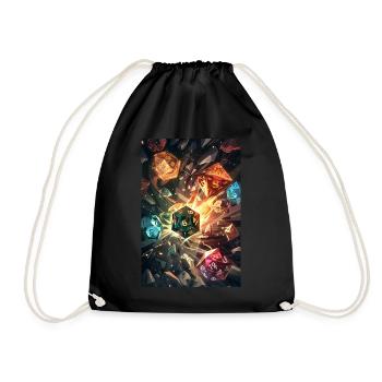 Dice&Demons - Dice Master - Drawstring Bag - black - Front