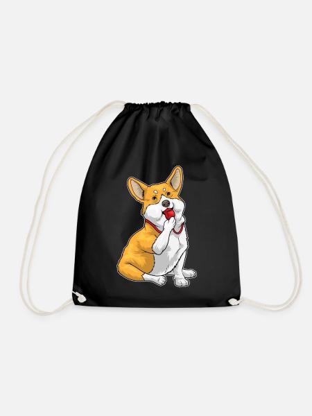 Corgi Schiedsrichter Pfeife - Turnbeutel - Schwarz