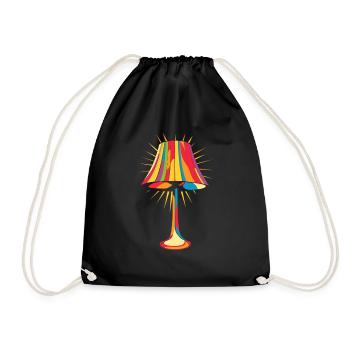 Lampe Musique Des Années 70 - Sac de sport léger - noir - Devant