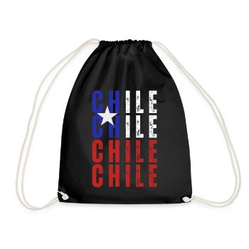 La fierté chilienne, j’aime le Chili - Sac de sport léger - noir - Devant