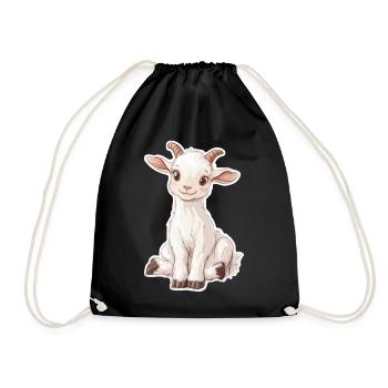 Chèvre - Sac de sport léger - noir - Devant