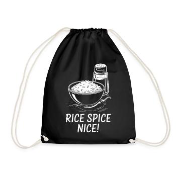 Riz frit Épices Riz chaud agréable - Sac de sport léger - noir - Devant