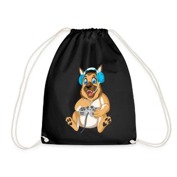 Berger allemand Gamer - Sac de sport léger - noir - Devant