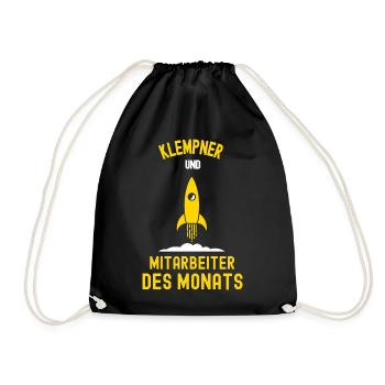 Plombier Employé du mois Plomberie Collègue plombier - Sac de sport léger - noir - Devant