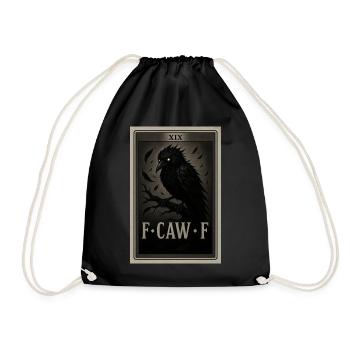 Schwarzer Rabe - F-CAW-F - Turnbeutel - Schwarz - Vorne