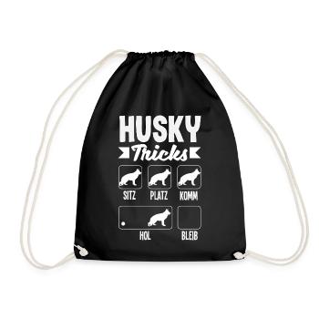 Drôle Husky Husky Propriétaire Husky Propriétaire Cadeau - Sac de sport léger - noir - Devant