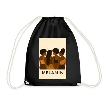 Silhouettes de la Confrérie Mélanine, Art africain - Sac de sport léger - noir - Devant