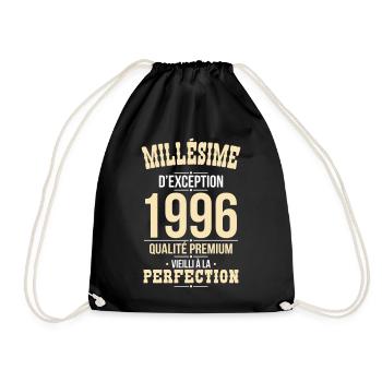 1996 – Millésime d’exception – Qualité premium - Sac de sport léger - noir - Devant